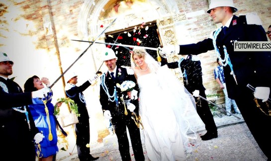 FotoWireless - matrimonio in alta uniforme in provincia di Pescara